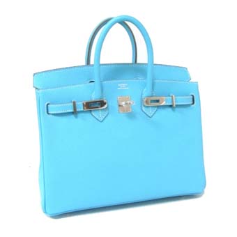 HERMES エルメス バーキン25 スーパーコピー ヴォーエプソン セレスト シルバー金具 05P01Sep13 Birkin 140